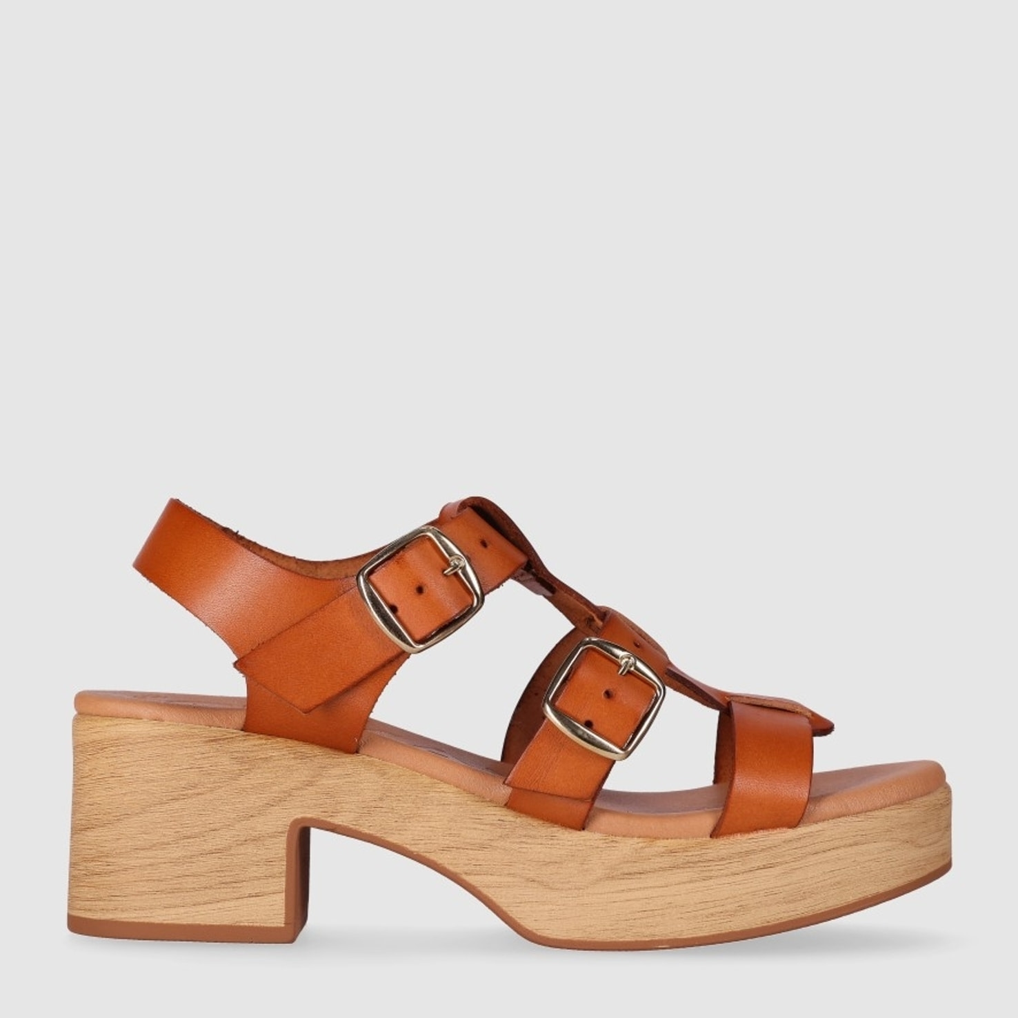 Sandalias de Piel - Cuero - Tacón: 6 cm
