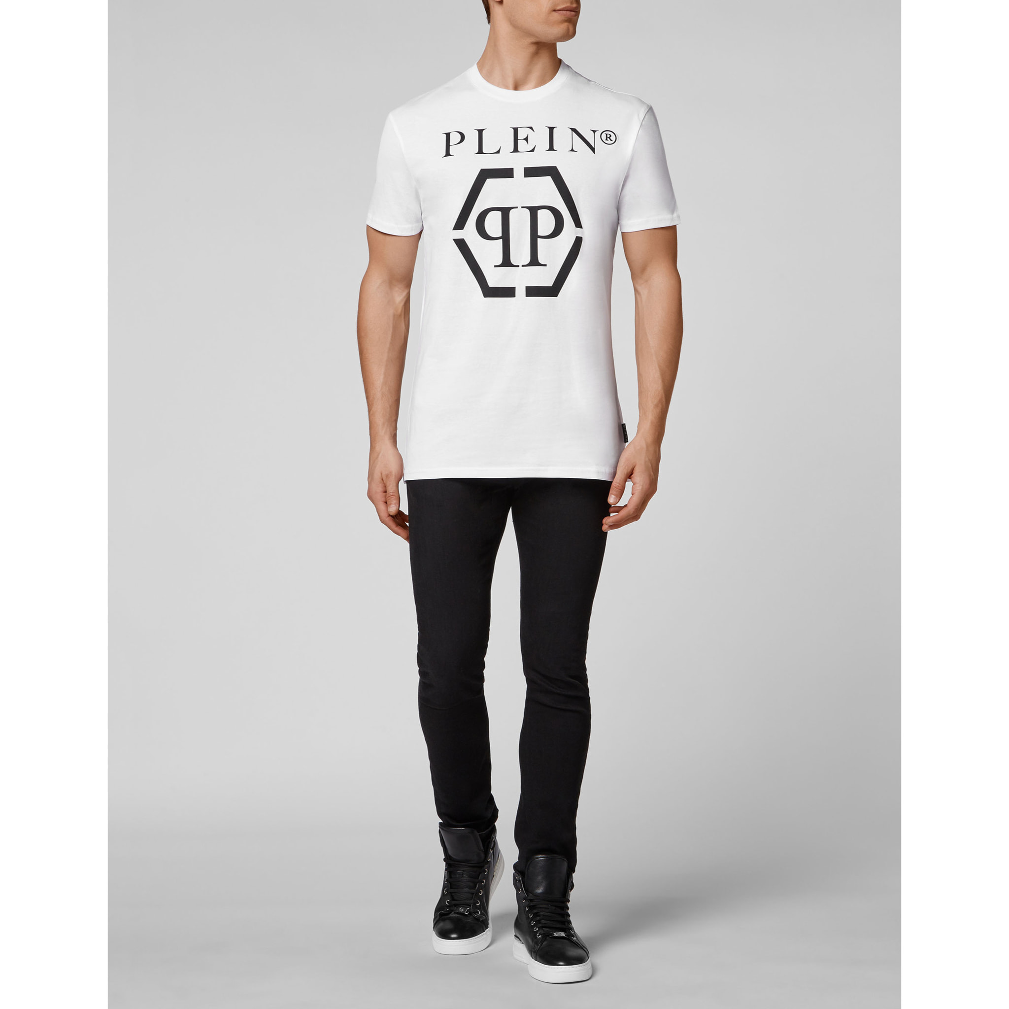 PHILIPP PLEIN T-shirt girocollo a maniche corte HEXAGON