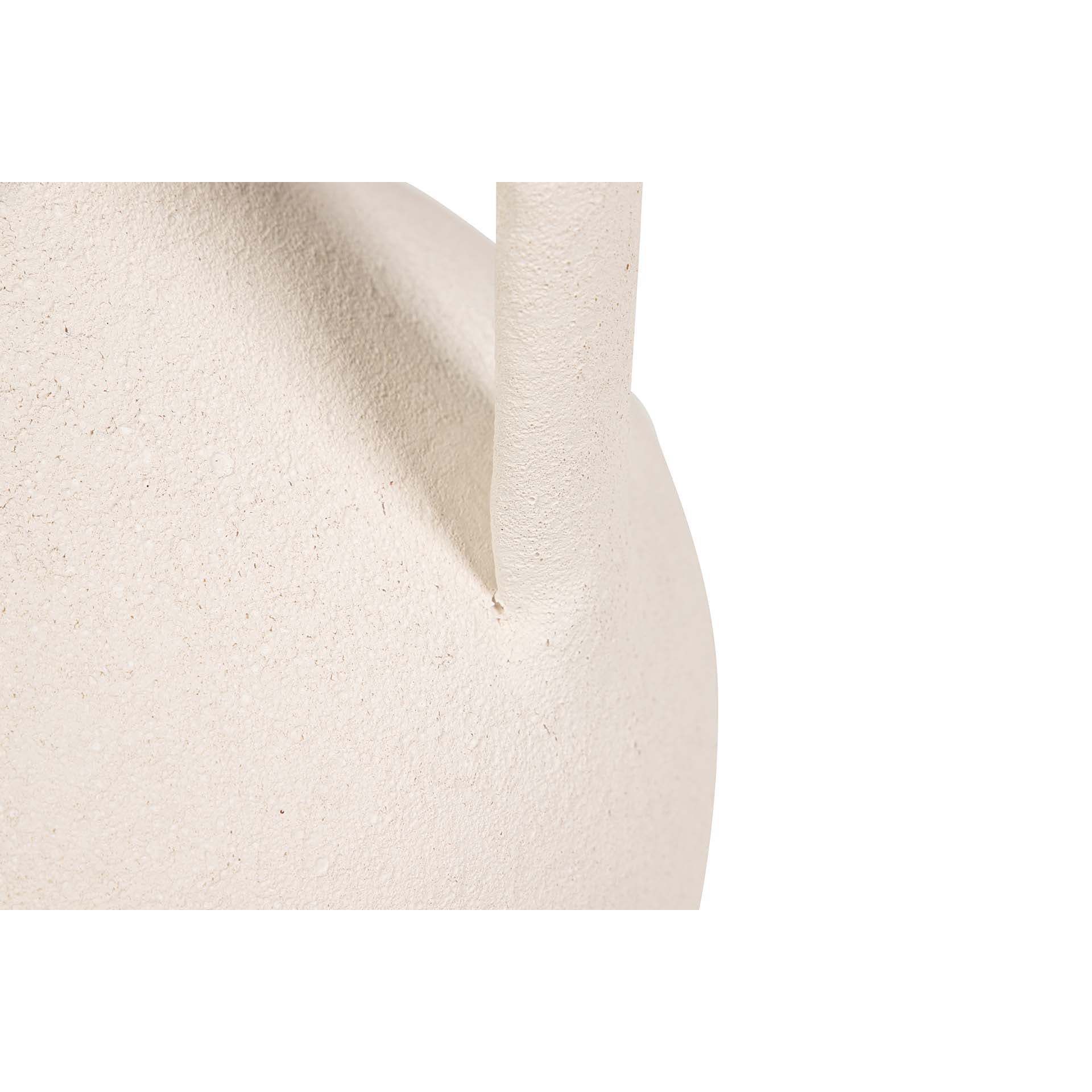Florero Ceramica Beige 25x25x40 Cm