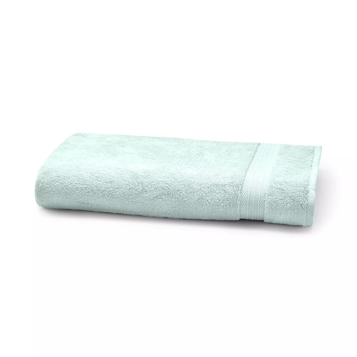 Serviette eponge pur coton 550 g/m² uni bleu Elea glacier