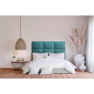 Cabecero de madera tapizado en tela para cama de 105 115x132