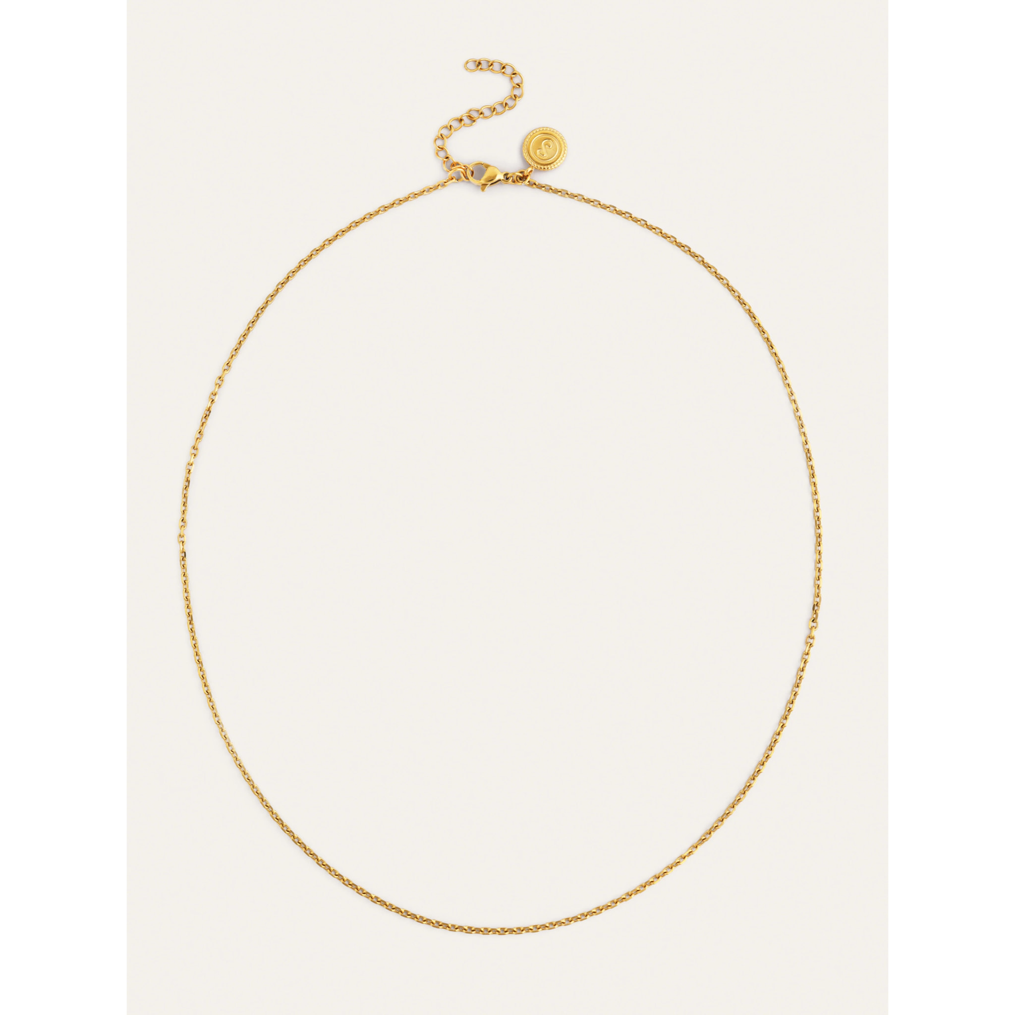 Collar Ana Acero Baño Oro