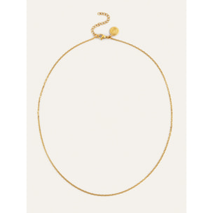 Collar Ana Acero Baño Oro