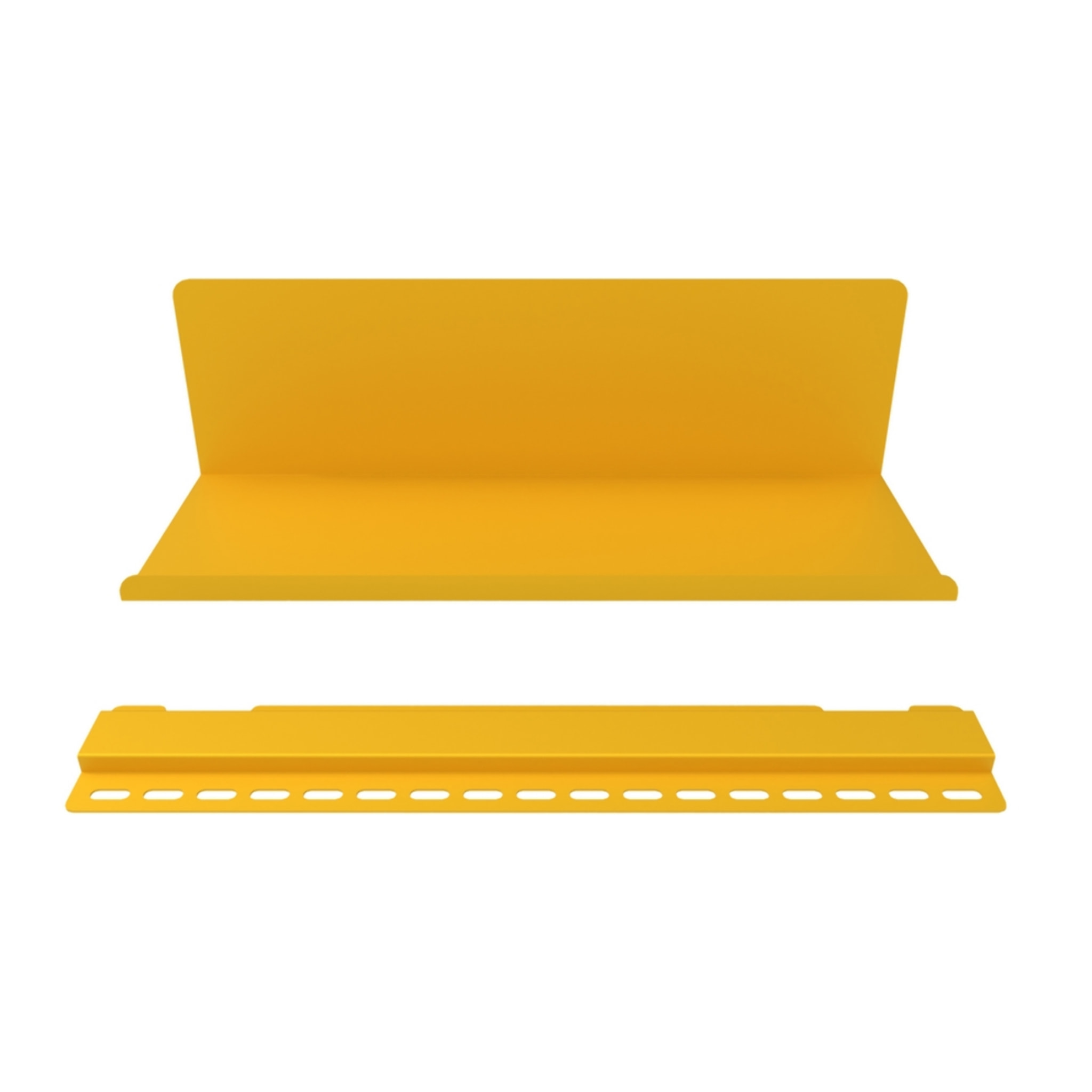 Mensola a muro in acciaio 40x13x12 cm senape - Pop