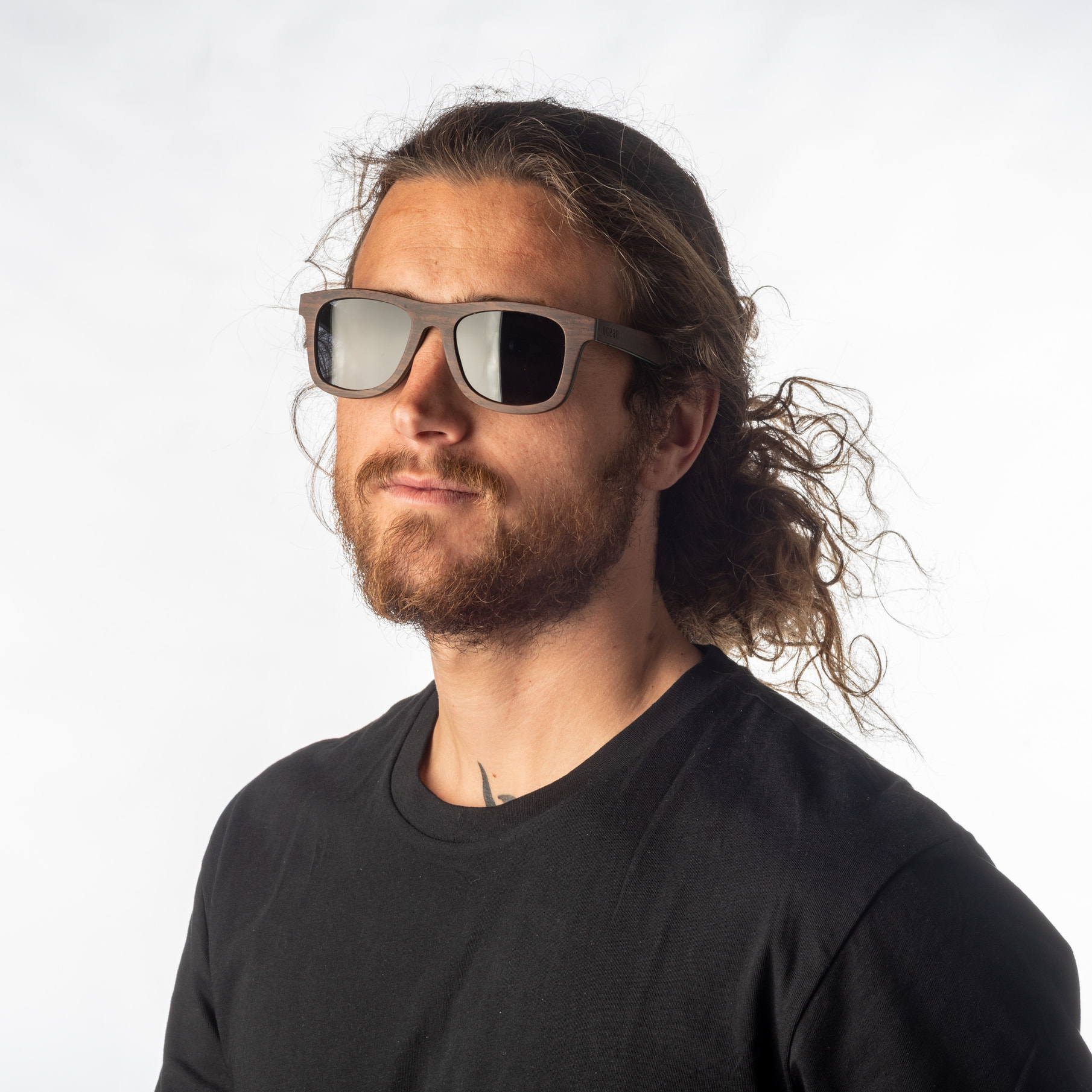 Gafas de sol OCEAN VENICE BEACH - De madera skate marrón con azul