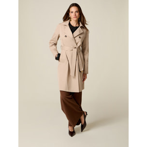 Oltre - Trench doppiopetto con cintura - Beige