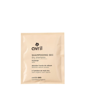 Shampooing Sec Certifié Bio - Recharge Shampooing sec en Poudre 30 g