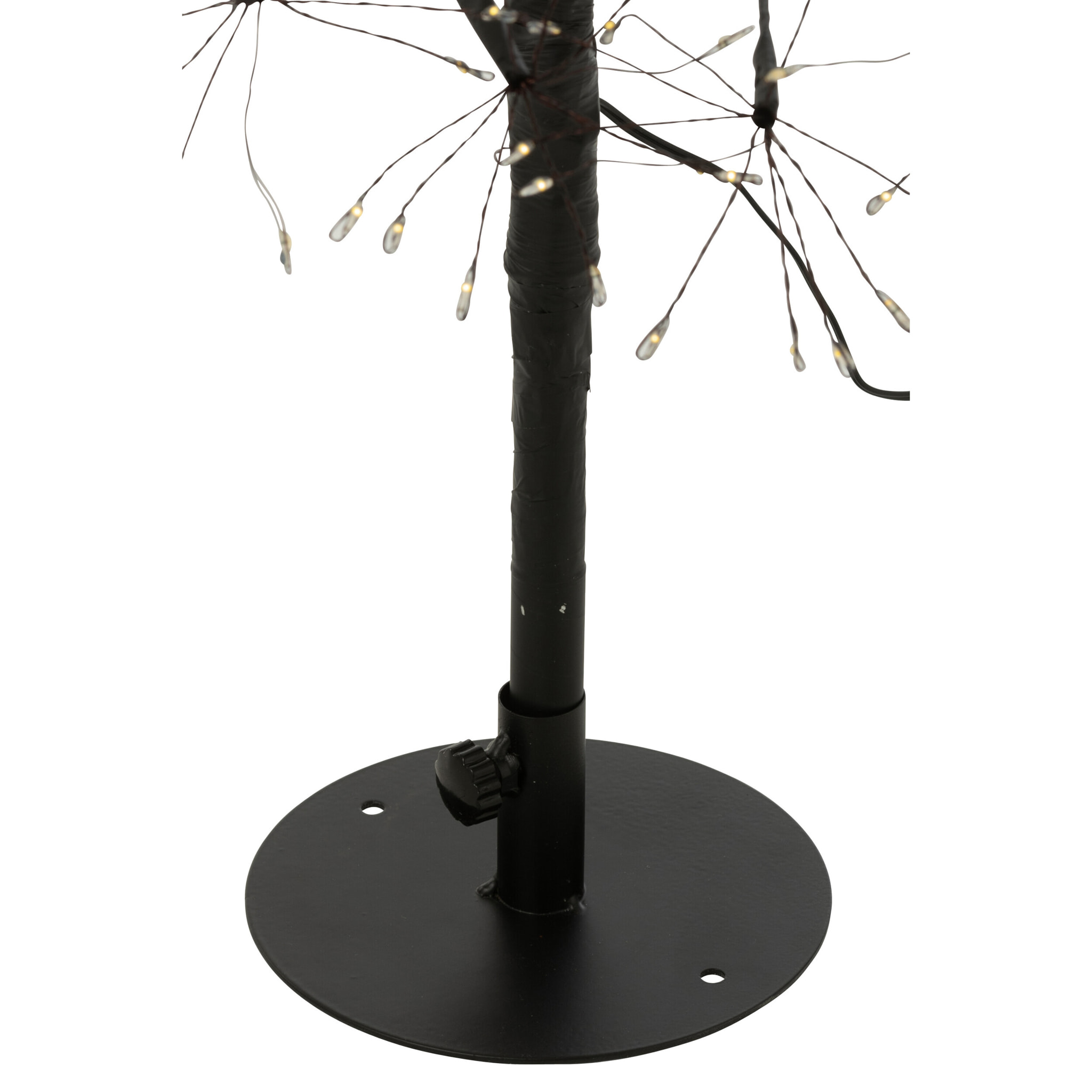 J-Line décoration Arbre - blanc chaud - acier - noir - extra large - LED