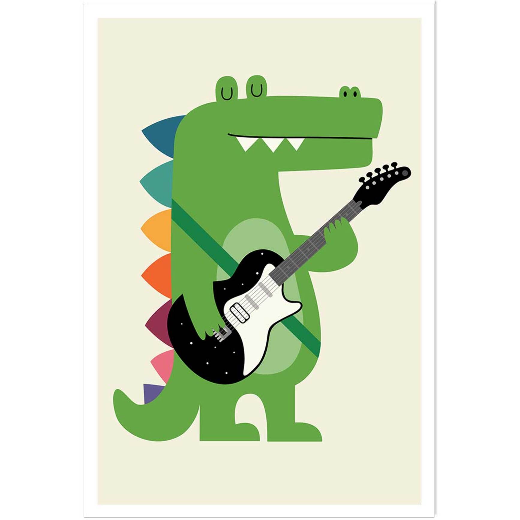 Affiche enfant rock croco Affiche seule