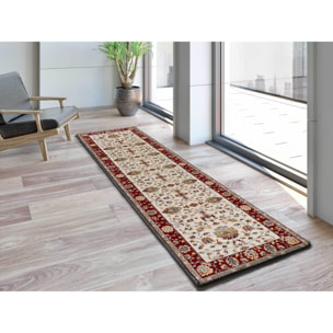 CLASSIC Alfombra vintage en diseño clásico en color crema, varias medidas disponibles.