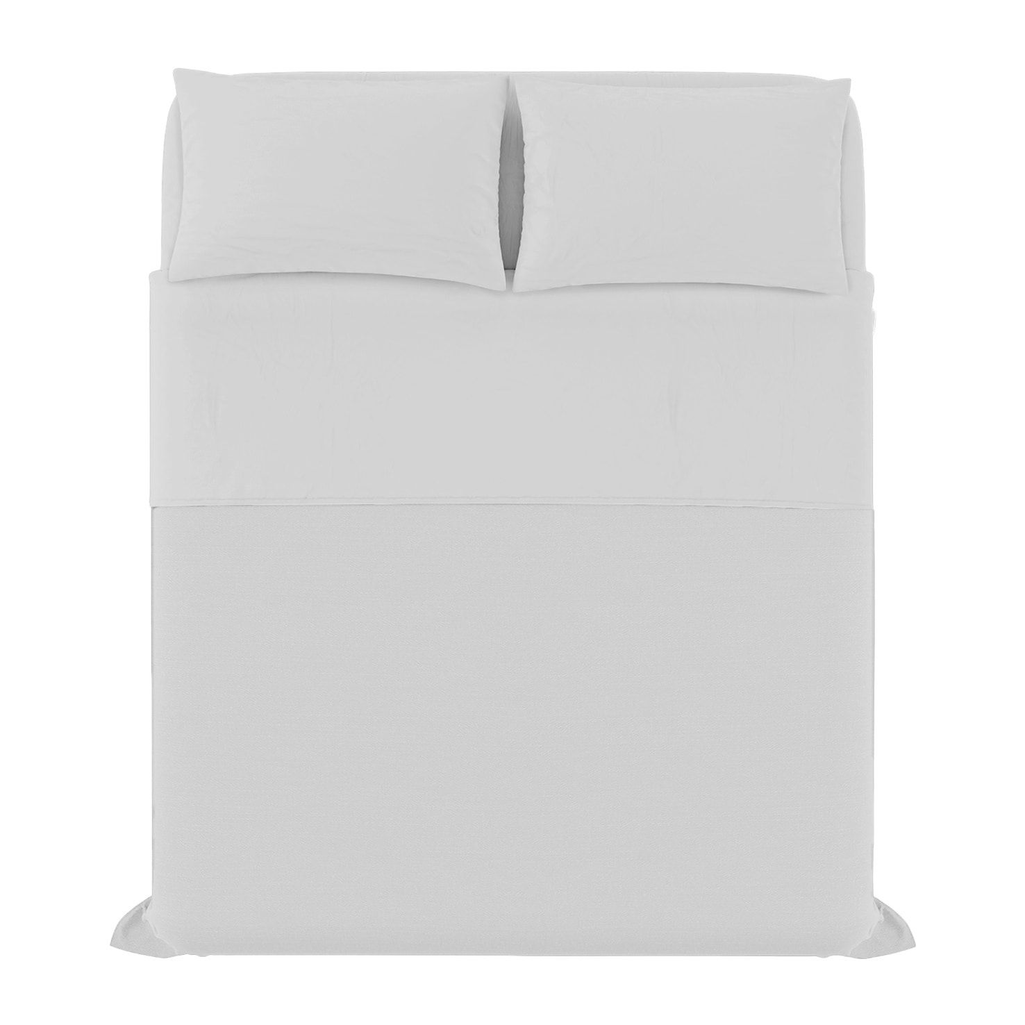 COMPLETO LETTO MAX COLOR, 100% Cotone, Made in Italy - GRIGIO CHIARO