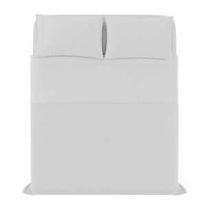COMPLETO LETTO MAX COLOR, 100% Cotone, Made in Italy - GRIGIO CHIARO