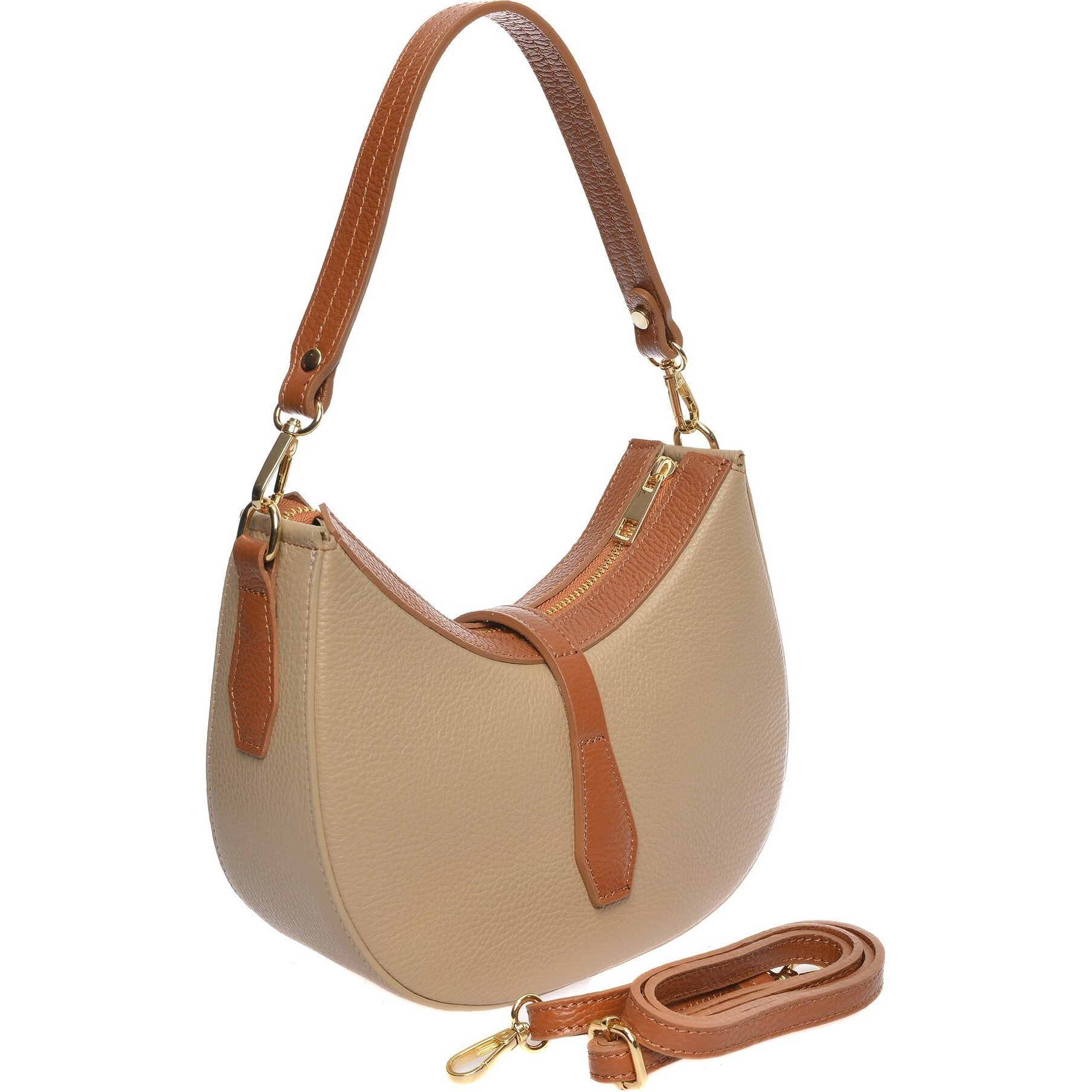 Borsa a spalla Anna Luchini Beige