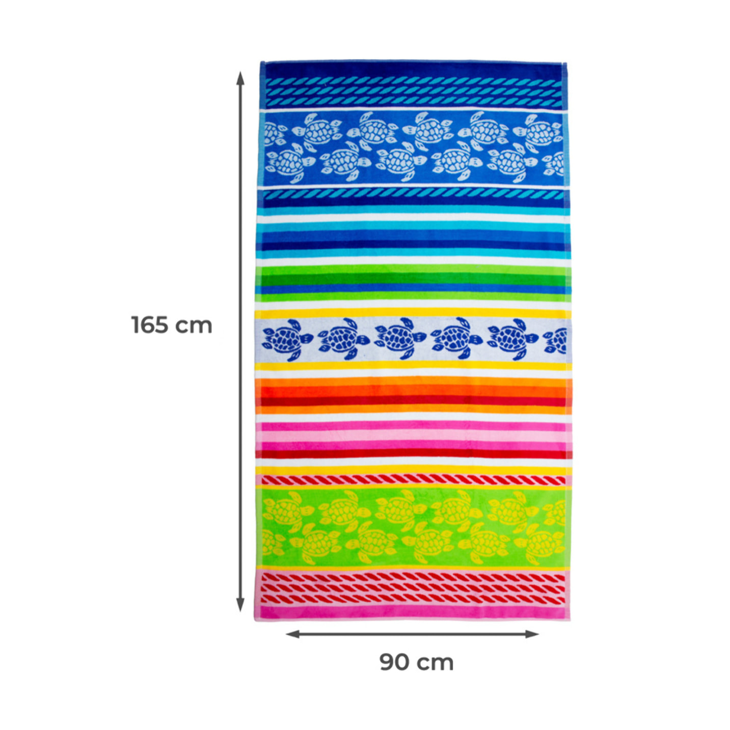 Telo Mare Spugna Jacquard Spiaggia Disegno Modica