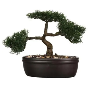 Bonsai artificial en maceta de cerámica 23cm - Instinto natural