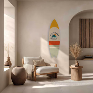 Planche de surf décorative Wait Your Wave Tableau alu Dibond