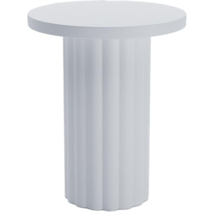 Table d'appoint ronde blanche moderne