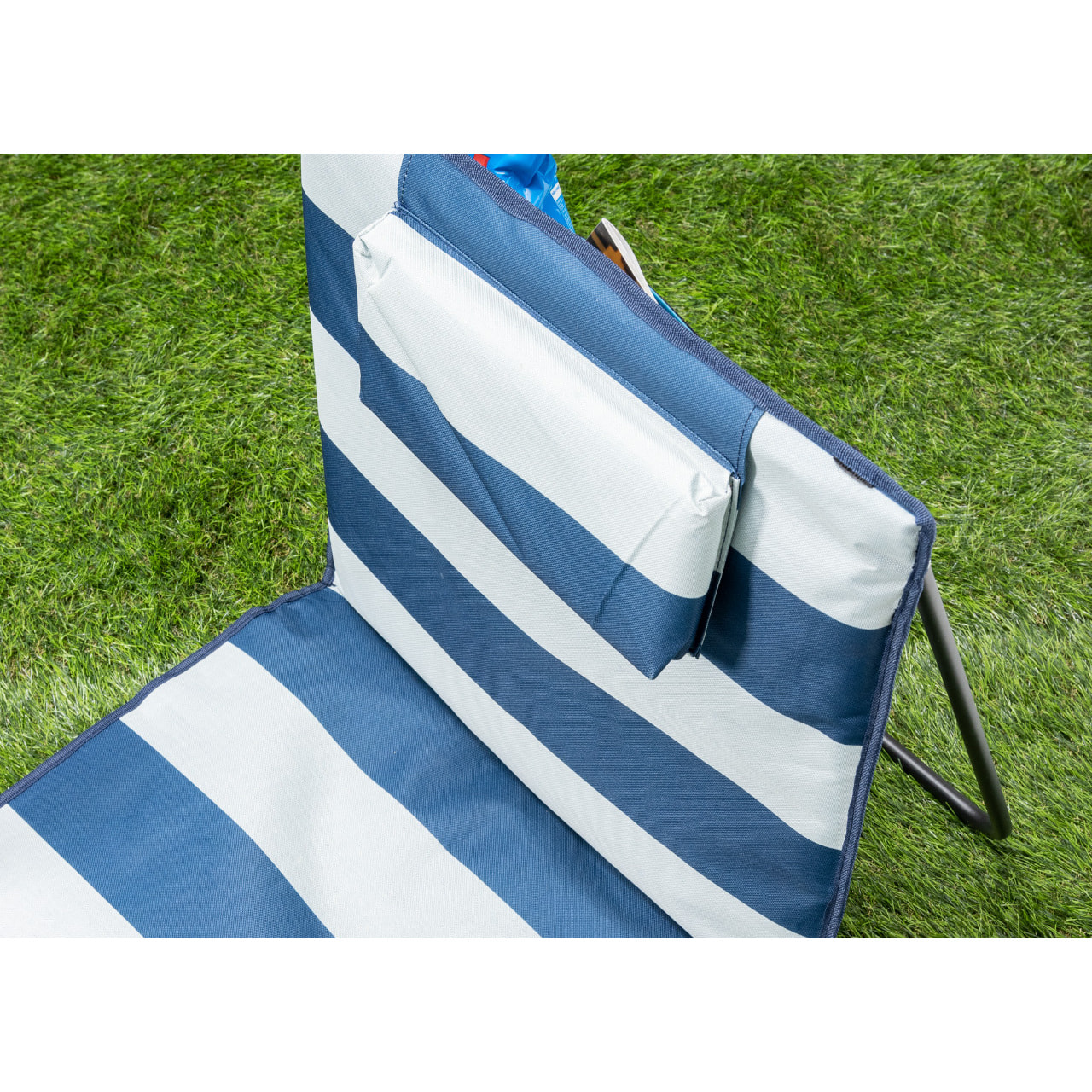 Materassino Prendisole Da Terra Reclinabile Imbottito Rigato Tindari