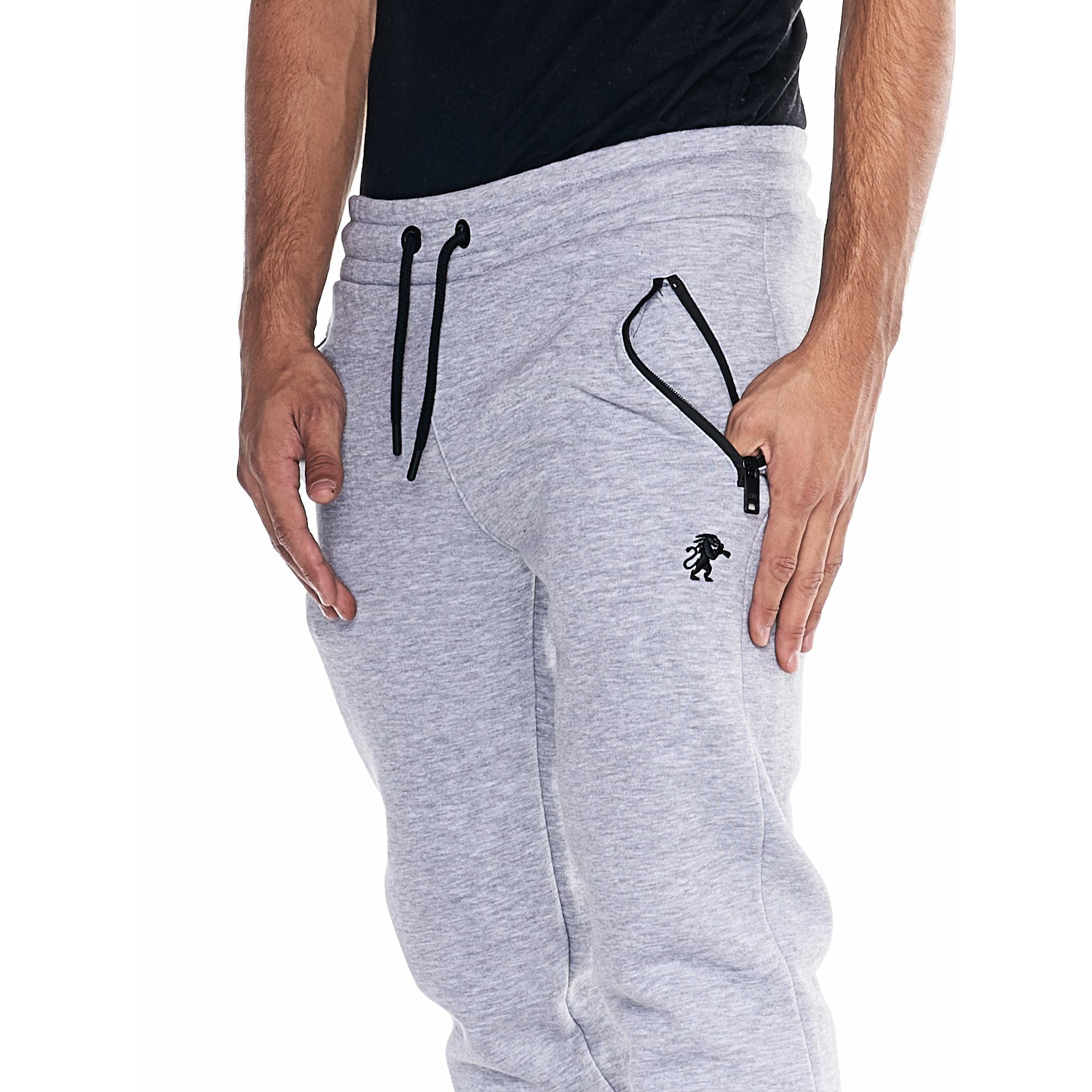 Pantaloni in felpa da uomo con elastico icona leone Soft Basic