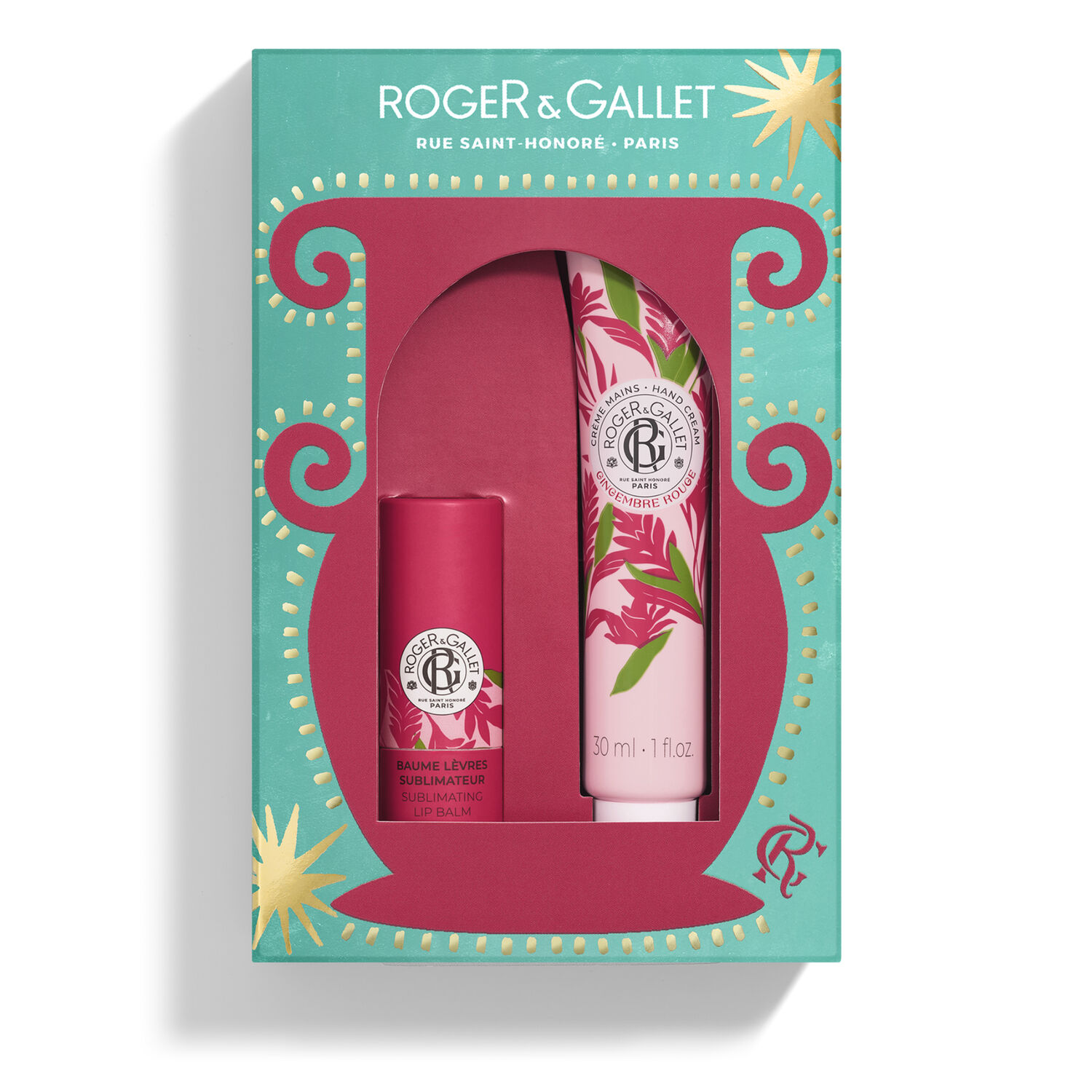Gingembre Rouge - Coffret Baume Lèvres et Crème Mains 30ml