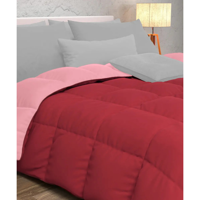 Piumino double face invernale Rosso Rosa in poliestere