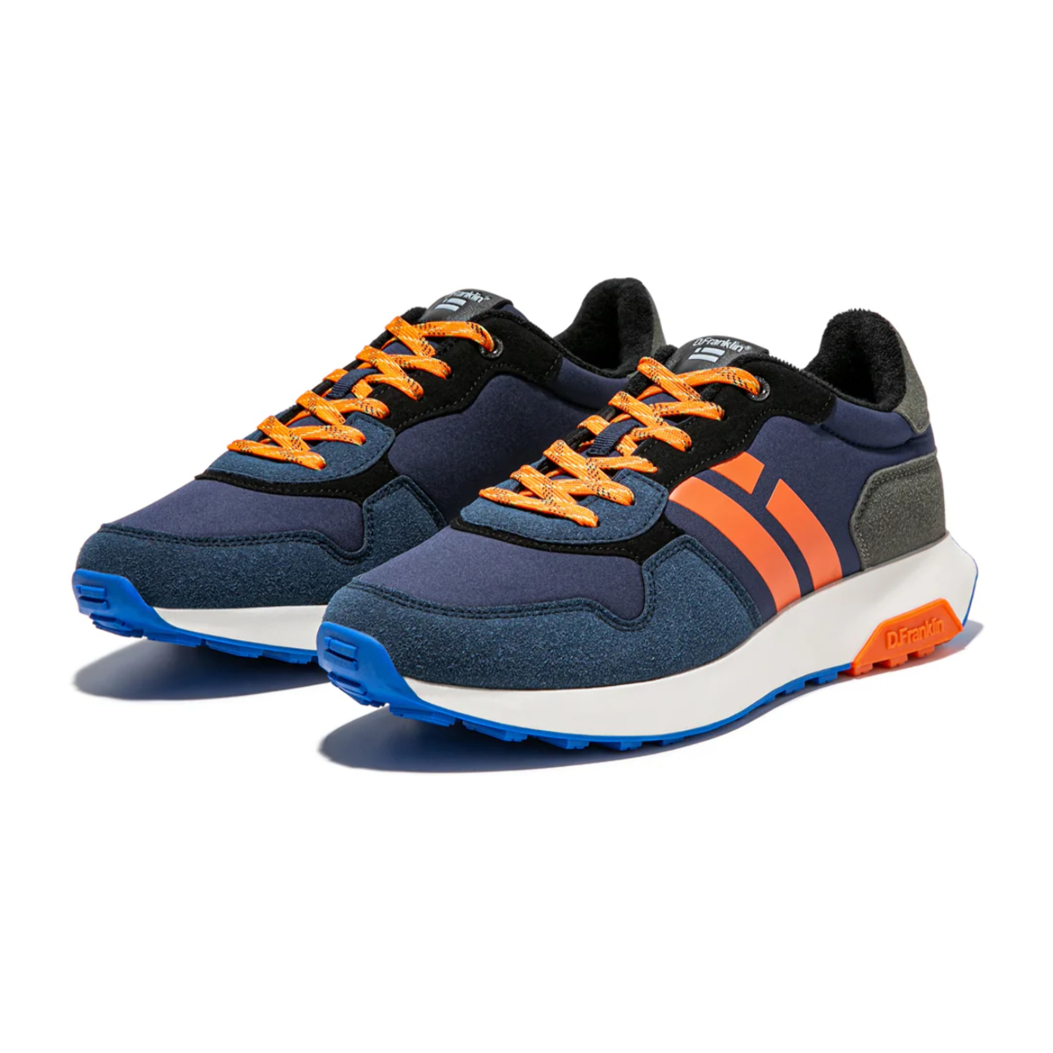 Zapatillas Deportivas de Hombre Active Flag Azul Marino / Naranja D.Franklin