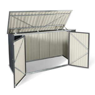 Abri de jardin en métal multi rangements
