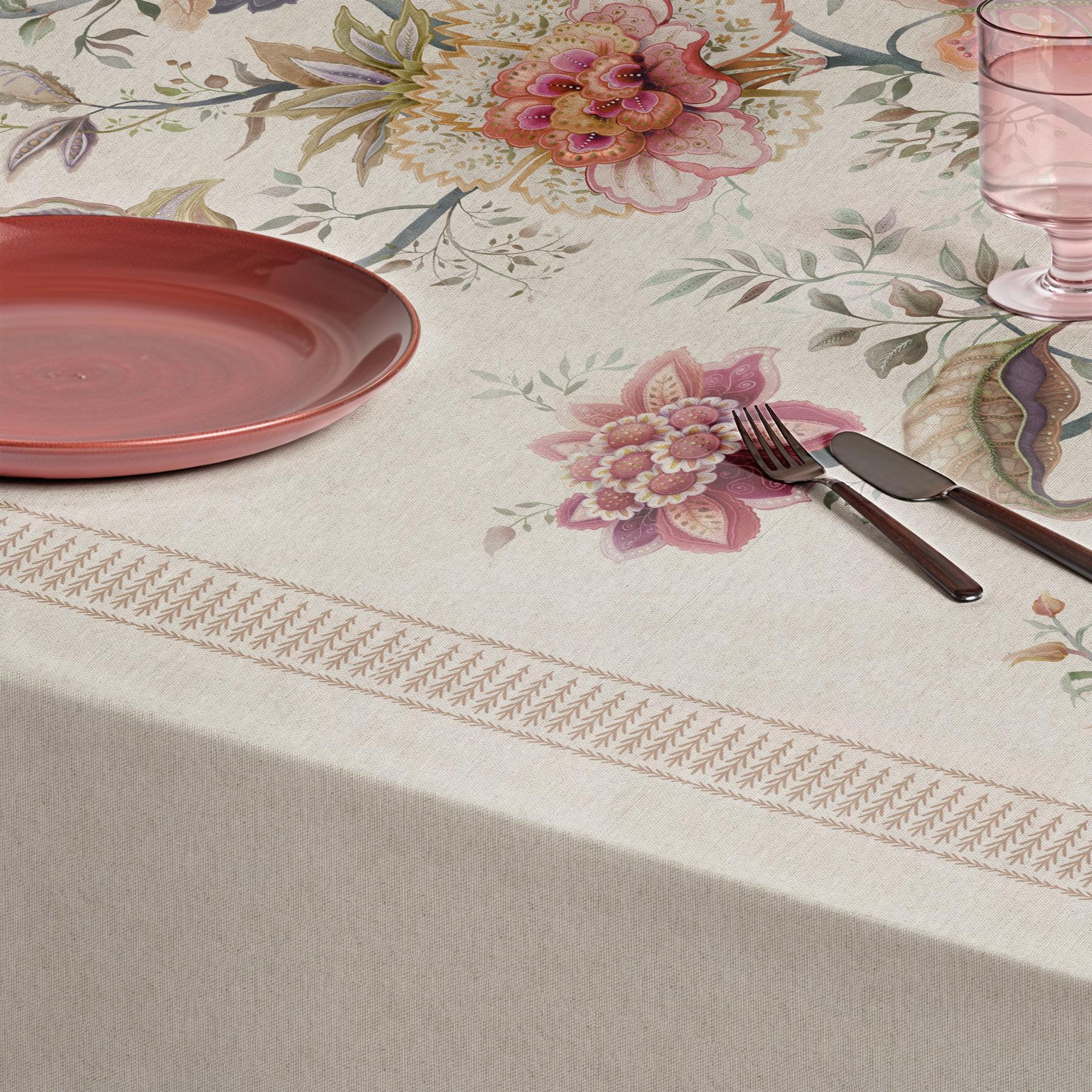 Nappe imprimée anti-taches SAMIR NATURAL