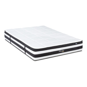 Matelas Hybride Fontainebleau, 25 cm, Soutien Ferme, Ressorts Ensachés & Mousse mémoire de forme