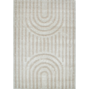 HARMONIE - Tapis motif arc crème