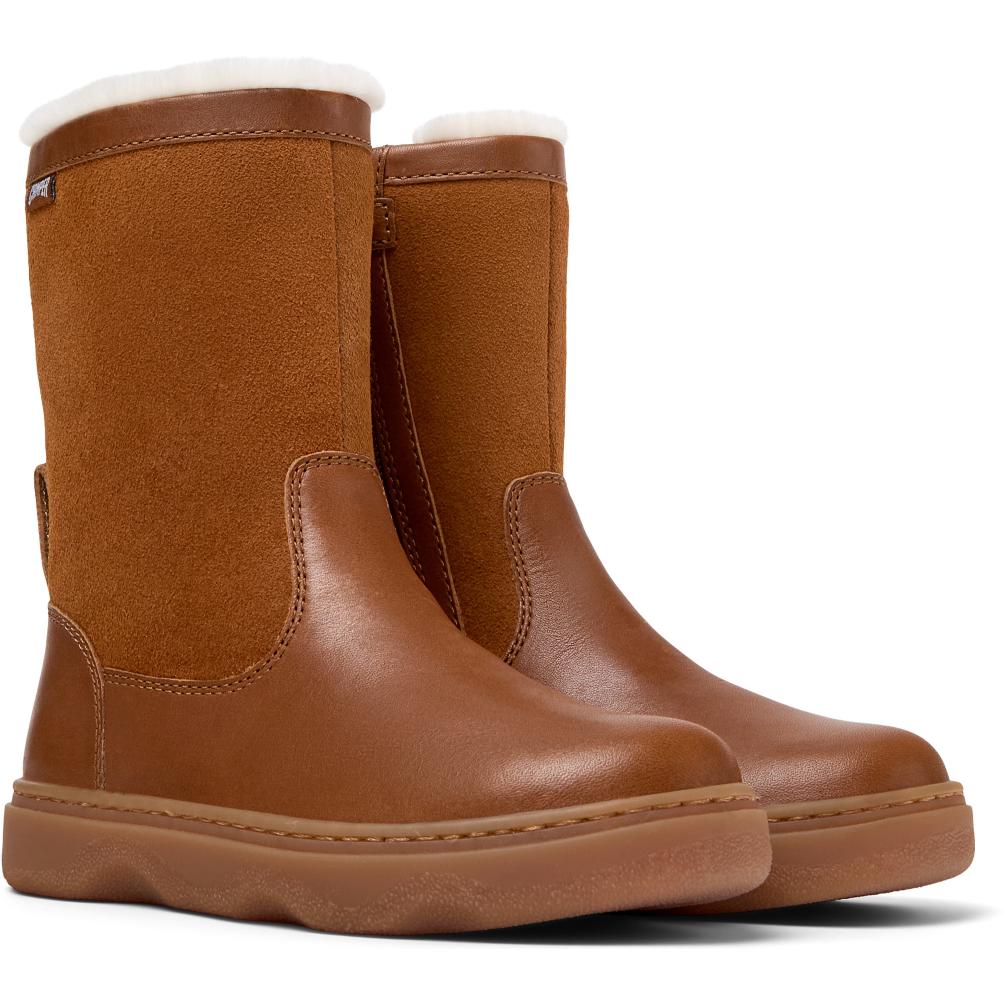 Botines - CAMPER Kiddo - Marron - Cuero liso
