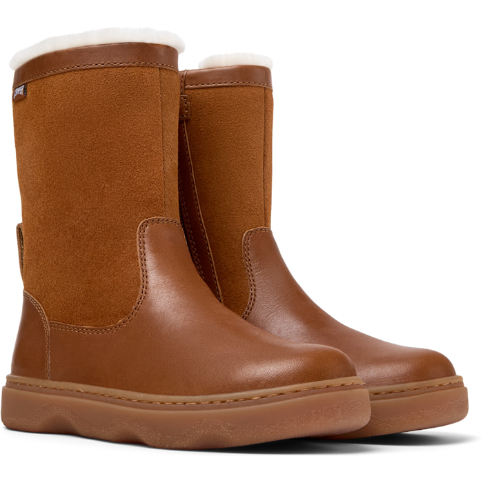 Botines - CAMPER Kiddo - Marron - Cuero liso