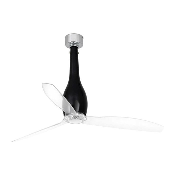 ETERFAN M Ventilateur noir brillant/transparent DC