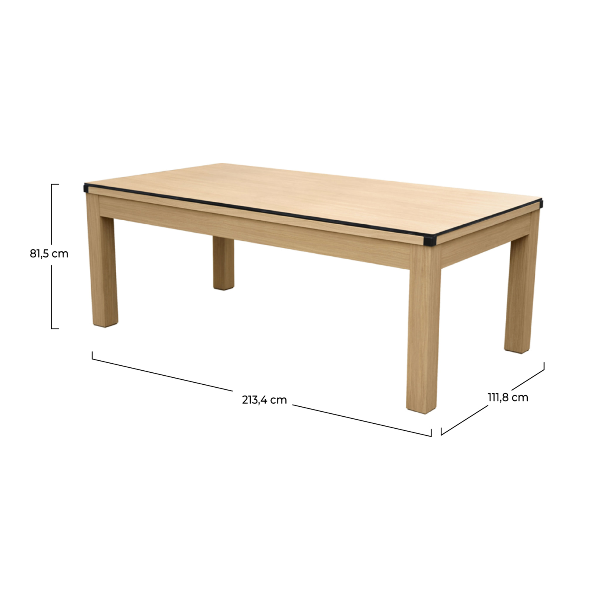 Table multi-jeux convertible, 8-10 personnes - Stan