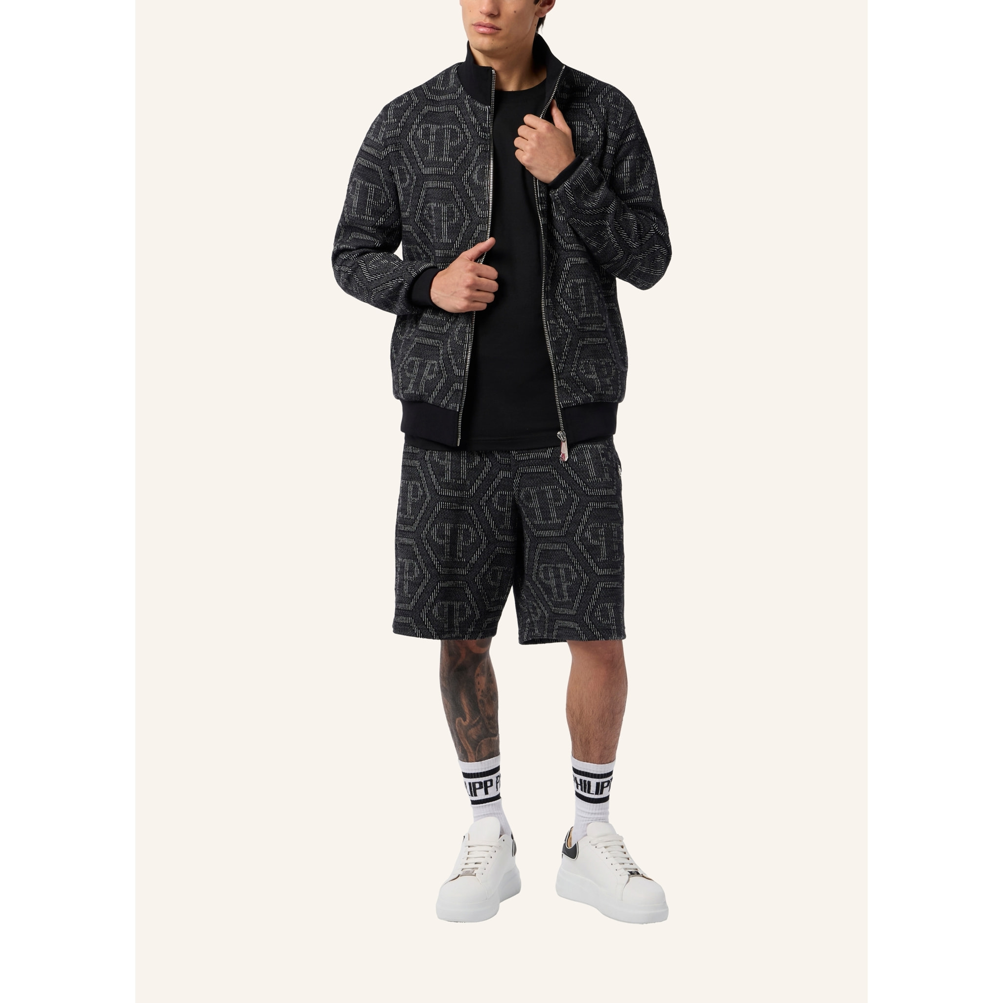 PHILIPP PLEIN Jacquard Tracksuit Jacket Monogram