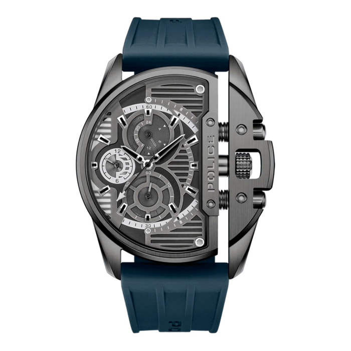 Reloj Police PEWGQ2203604M Hombre Analogico Cuarzo con Correa de Silicona