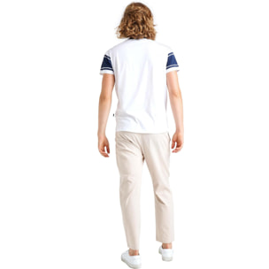 Camiseta de hombre minimalista de manga corta de algodón orgánico