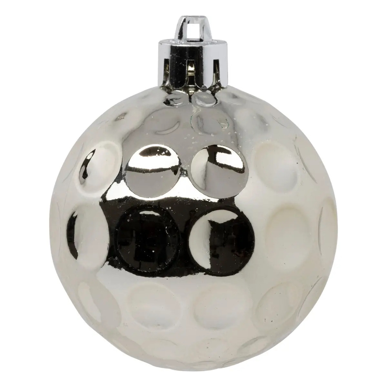 Boules de Noël "Bois de Rose" lot de 12 en plastique D6cm