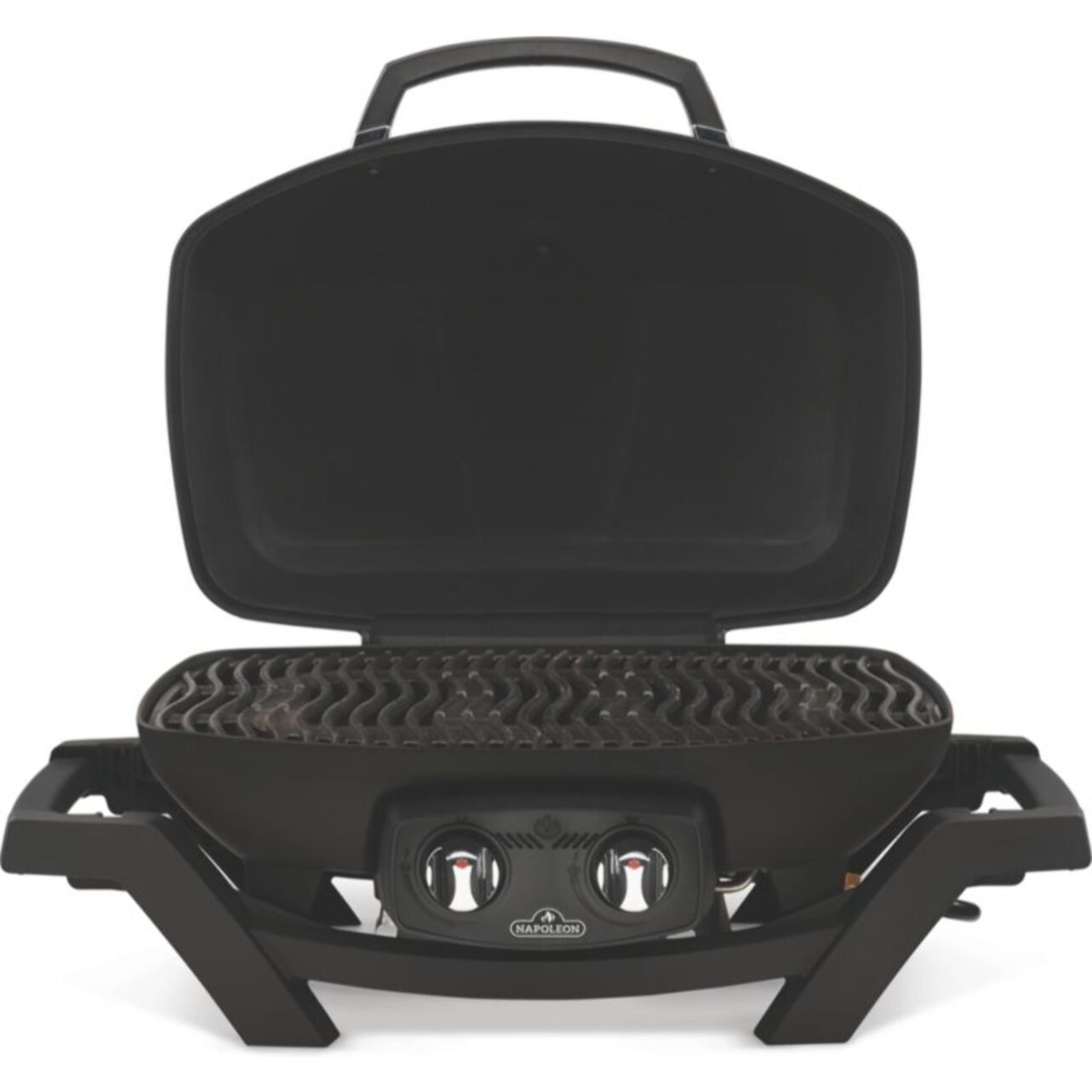 Barbecue gaz NAPOLEON Travel Q Pro noir 2brûleurs sur chariot pliant, 54x37 cm