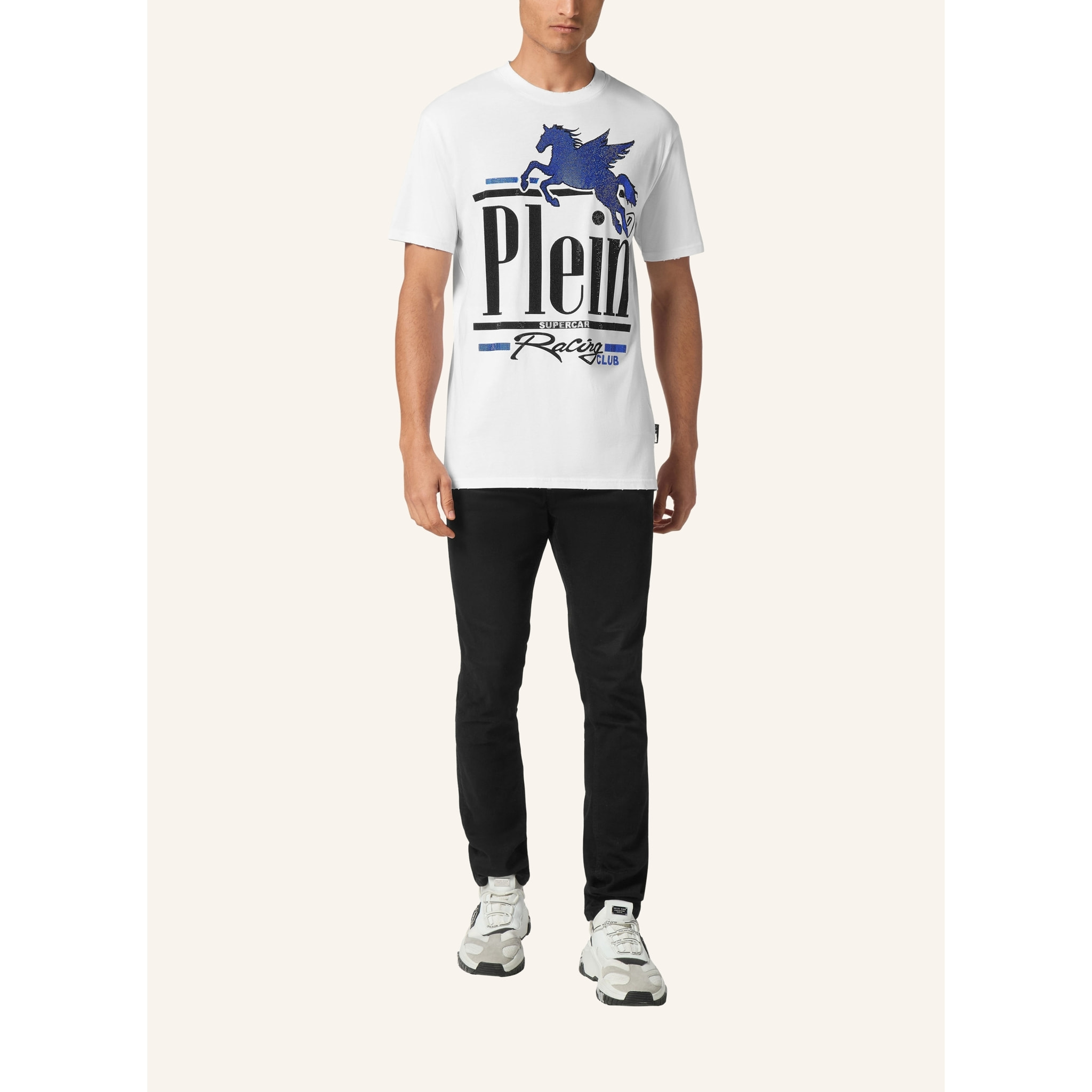 PHILIPP PLEIN T-shirt girocollo a maniche corte RACING