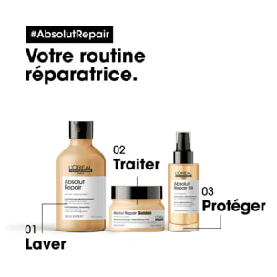 Série Expert Absolut Repair - Masque Golden Restructurant - cheveux secs et abîmés 250 ml