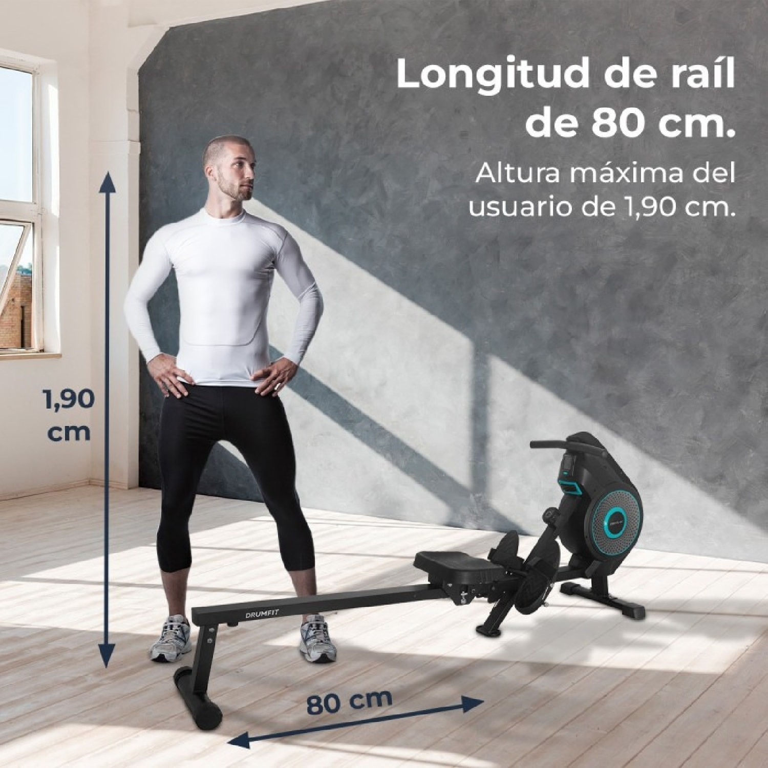 Cecotec Remos de aire Drumfit Rower Eolo Magno Cecotec