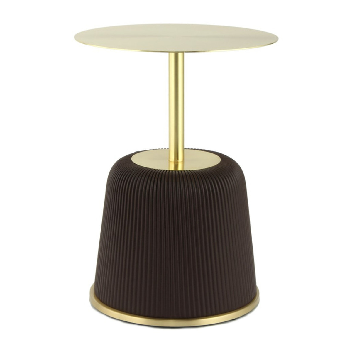 Tavolino da salotto Jokai 300 marrone con base rivestita