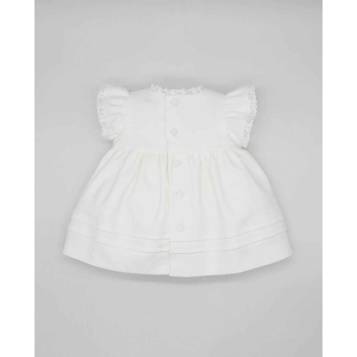 VESTIDO PIQUÉ LORZAS BLANCO