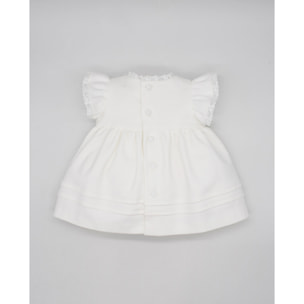VESTIDO PIQUÉ LORZAS BLANCO
