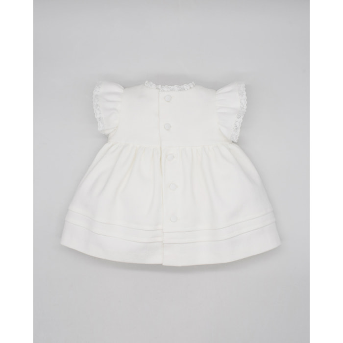 VESTIDO PIQUÉ LORZAS BLANCO