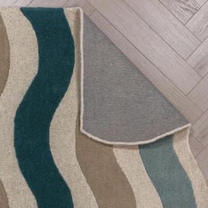 Tapis de couloir en laine festonné CASCADE