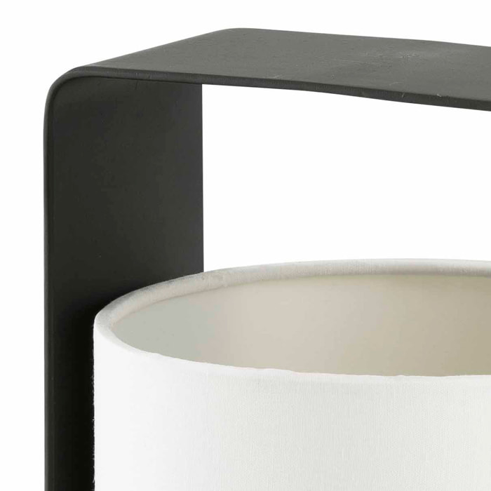 LULA S Lampe de table blanche et noir