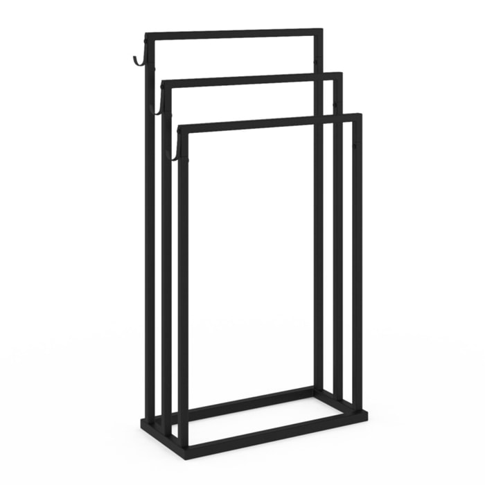 Porte-serviettes 3 niveaux en métal