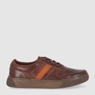 Zapatos de Piel - Marron - Tacón: Bajo